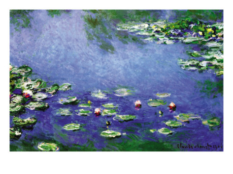 Water Lilies Blue - Claude Monet Paintings